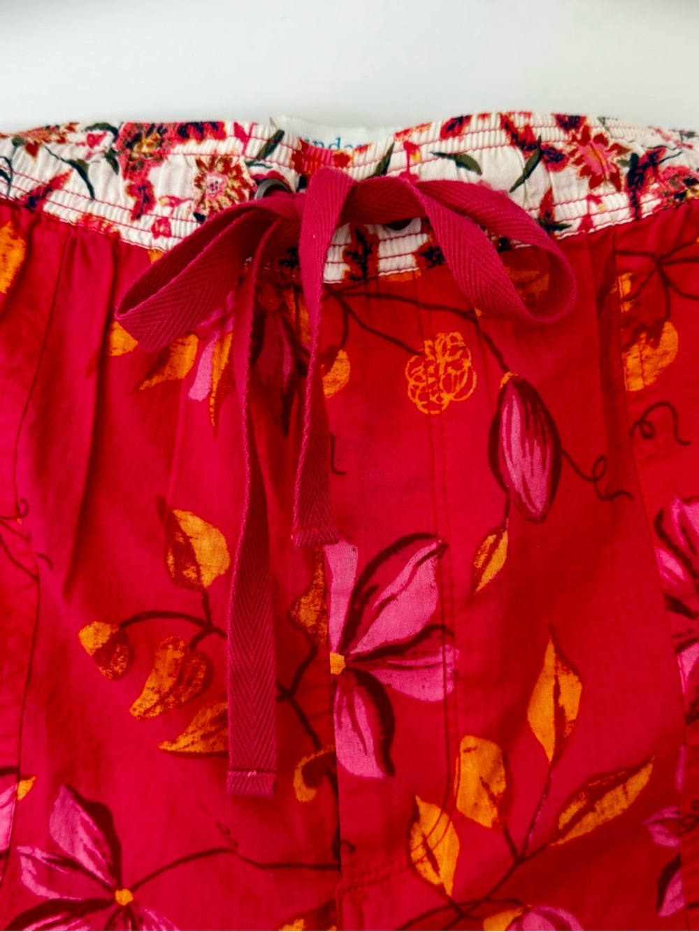NWOT Sundance Kai Cotton Pull On Shorts, Pink Punch Floral – Medium - Picture 4 of 7